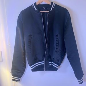 Black and White bomber jacket